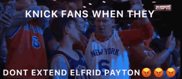 knick fans when they dont extend elfrid payton on espn