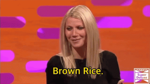 Gwyneth Paltrow Brown Rice GIF - Gwyneth Paltrow Brown Rice Health Beauty Secrets GIFs