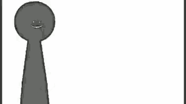 a cartoon of a person with a smiley face and the words `` no '' .