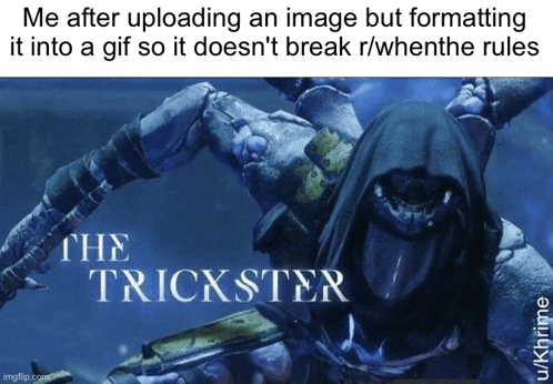 a screenshot of a video game with the trickster written on it