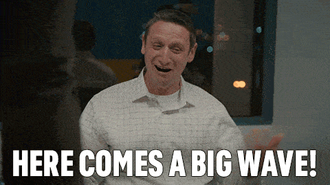 Here Comes A Big Wave Paul GIF - Here Comes A Big Wave Paul I Think You Should Leave With Tim Robinson GIFs