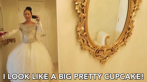 I Look Like A Big Pretty Cupcake Gown GIF - I Look Like A Big Pretty Cupcake Pretty Cupcake Gown GIFs