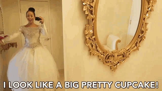I Look Like A Big Pretty Cupcake Gown GIF