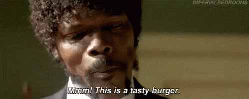 Tasty Burger GIF - Pulp Fiction Samuel Jackson Cheeseburger GIFs