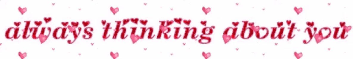the word always is surrounded by pink hearts