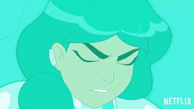 a cartoon of a girl with a netflix logo on the bottom