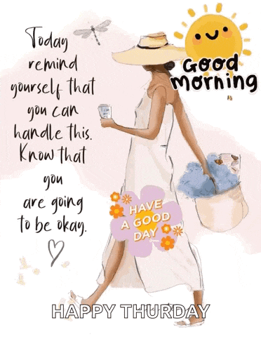 a woman in a white dress is holding a cup of coffee and flowers .