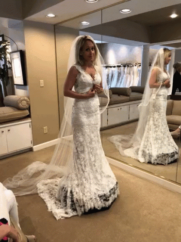 Bride Fitting GIF - Bride Fitting Dress GIFs
