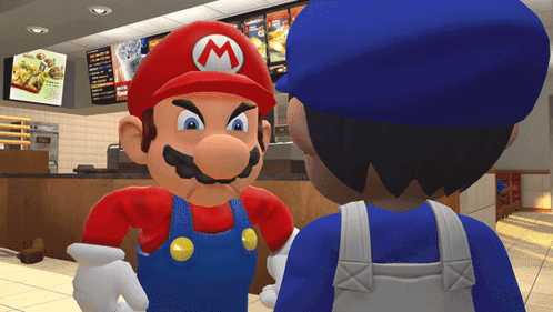 Smg4 Mario GIF - Smg4 Mario Holding Breath GIFs