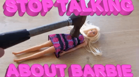 Mr24hrs Stop Talking GIF - Mr24hrs Stop Talking Stop Talking About Barbie GIFs