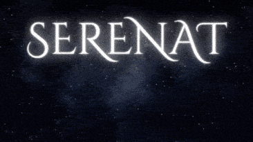 the word serenat is on a dark background