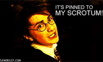 Lmao! Oh Man…i’m Too Bored To Be Looking At This Crap Xd GIF - Harry Potter Scrotum Spell GIFs
