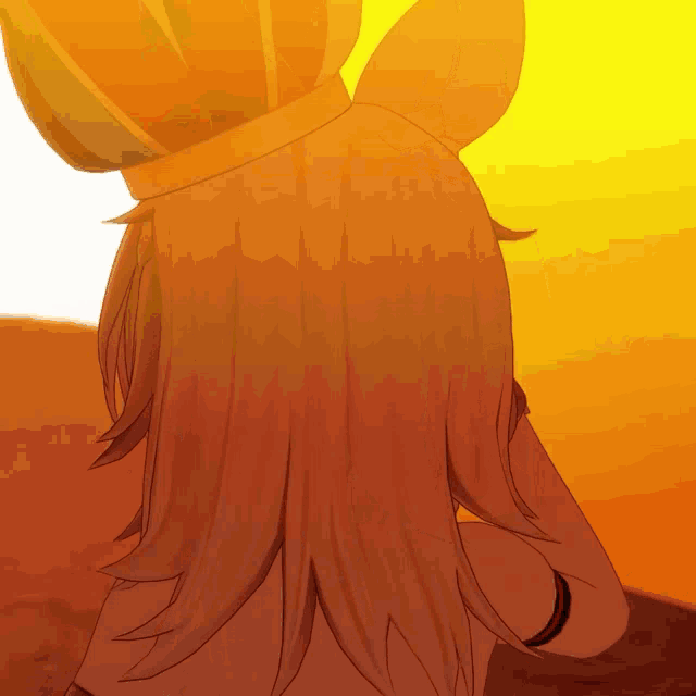 a cartoon character with long brown hair and a hat
