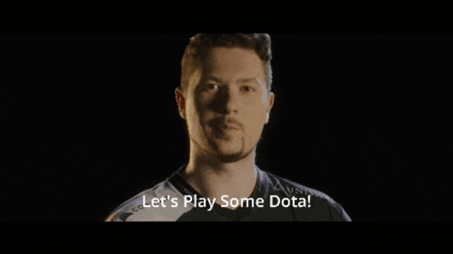 a man says let 's play some dota in a video