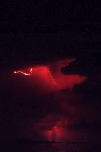 Lightning Storm GIF - Lightning Storm Red GIFs