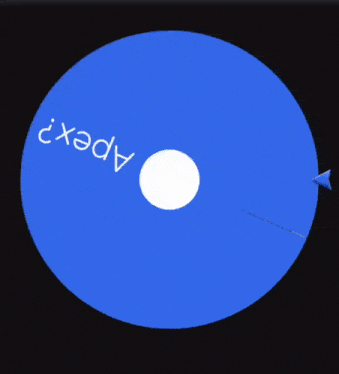 a screen says we have a winner and apex