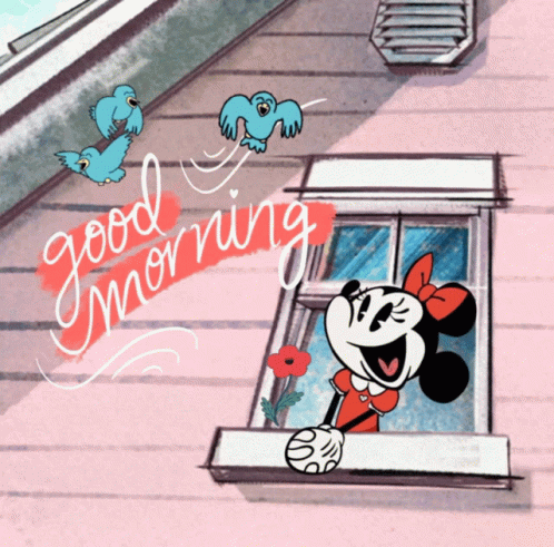 Good Morning Minnie Mouse GIF - Good Morning Minnie Mouse Birds GIFs