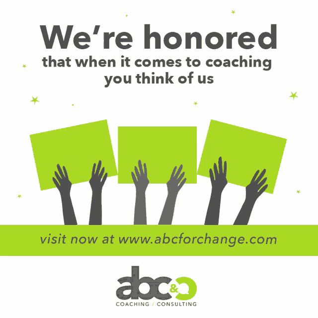 a sign that says we 're honored that when it comes to coaching your think of us