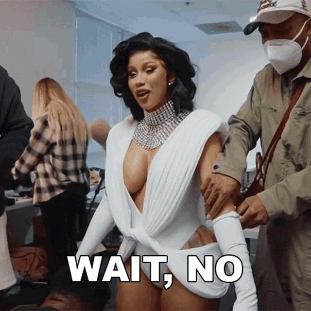 Wait No Cardi B GIF