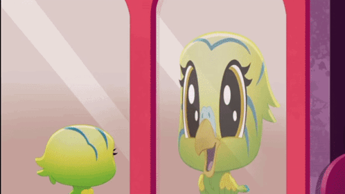 Littlest Pet Shop A World Of Our Own Edie GIF - Littlest Pet Shop A World Of Our Own Edie Mirror GIFs