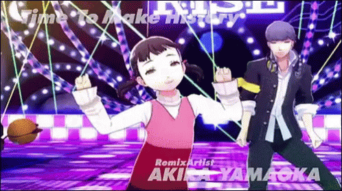 Persona4 Dance GIF - Persona4 Dance Pointing At GIFs