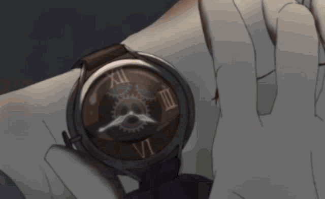a clock with roman numerals and the hands on the numbers xii and vi