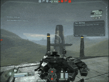 a screenshot of a video game that says tip skiing on the bottom