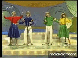 Bucks Fizz Eurovision GIF - Bucks Fizz Eurovision 1981 GIFs