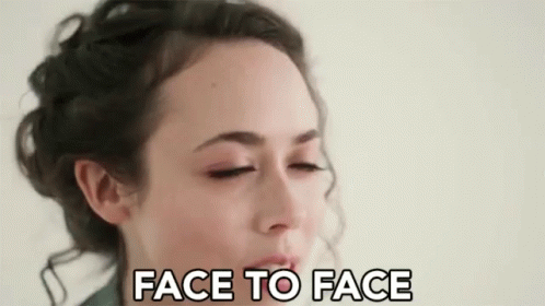 Face To Face Facing Each Other GIF - Face To Face Facing Each Other Near GIFs
