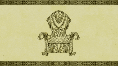 a drawing of a group of people sitting around a chair that says ' nz ' on it
