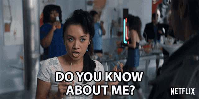 a netflix ad shows a woman talking to a man
