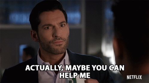 Actually Maybe You Can Help Me Lucifer Morningstar GIF - Actually Maybe You Can Help Me Lucifer Morningstar Tom Ellis GIFs