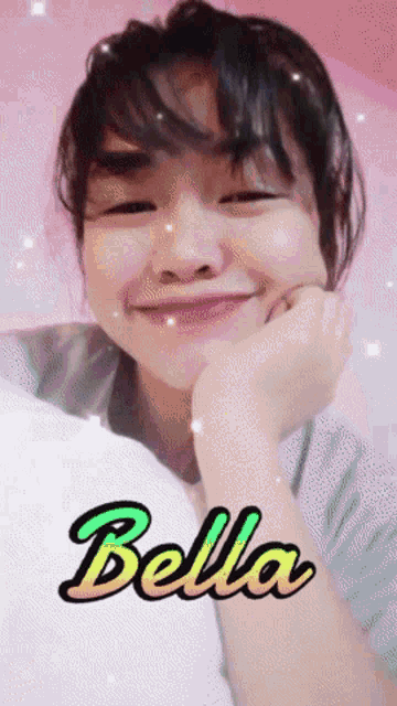 a girl with the name bella on the bottom