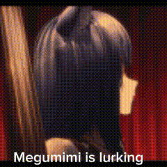megumi is lurking in a video game .