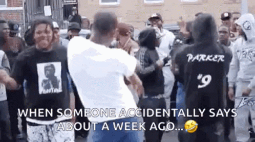 Dancing About A Week Ago GIF - Dancing About A Week Ago Celebrating GIFs