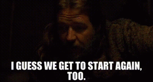 Noah Russell Crowe GIF - Noah Russell Crowe I Guess We Get To Start Again Too GIFs