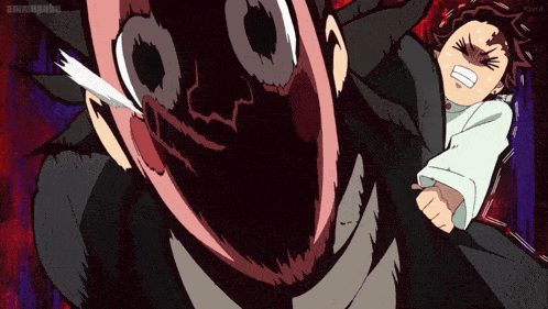 a cartoon of a man screaming with the word animepahe at the top