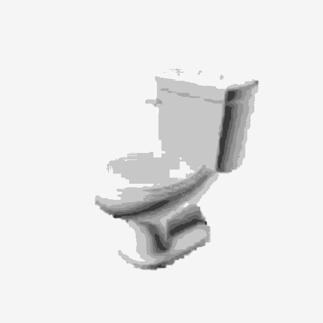 a white toilet on a white background .