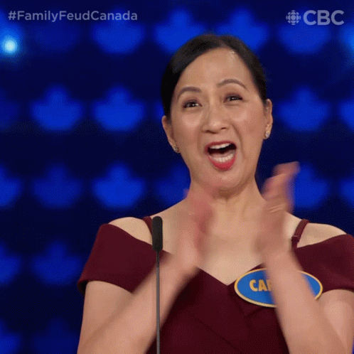 Clapping Carmen GIF - Clapping Carmen Family Feud Canada GIFs
