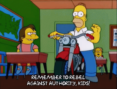 Rebel Simpsons GIF - Rebel Simpsons Homer GIFs