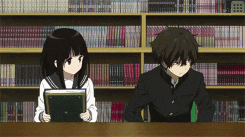 Anime Library GIF - Anime Library Books GIFs