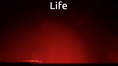 a cartoon character with x 's in his eyes and the word life written above him