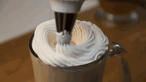 Butterbeer Whipped Cream GIF - Butterbeer Whipped Cream Caramel GIFs