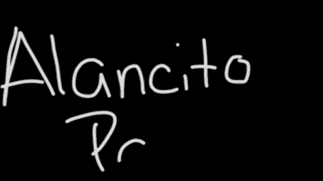 a black background with the words alancito papasito written in white letters