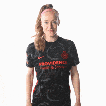 a woman in a providence health and services jersey