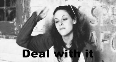 Too Cool For It All GIF - Deal With It Kristen Stewart GIFs
