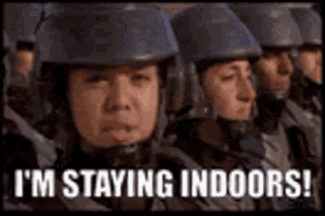 Im Staying Indoor Im Keeping Social Distancing GIF