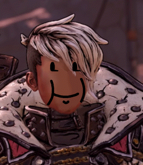 a close up of a cartoon character with a smiley face on his face