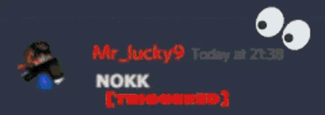 a purple background with the words mr_lucky9 today at 21:49 and nokk