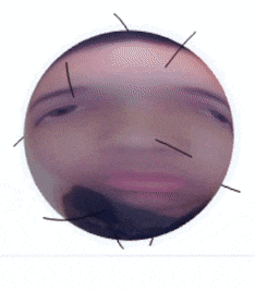 a picture of a person 's face in a circle
